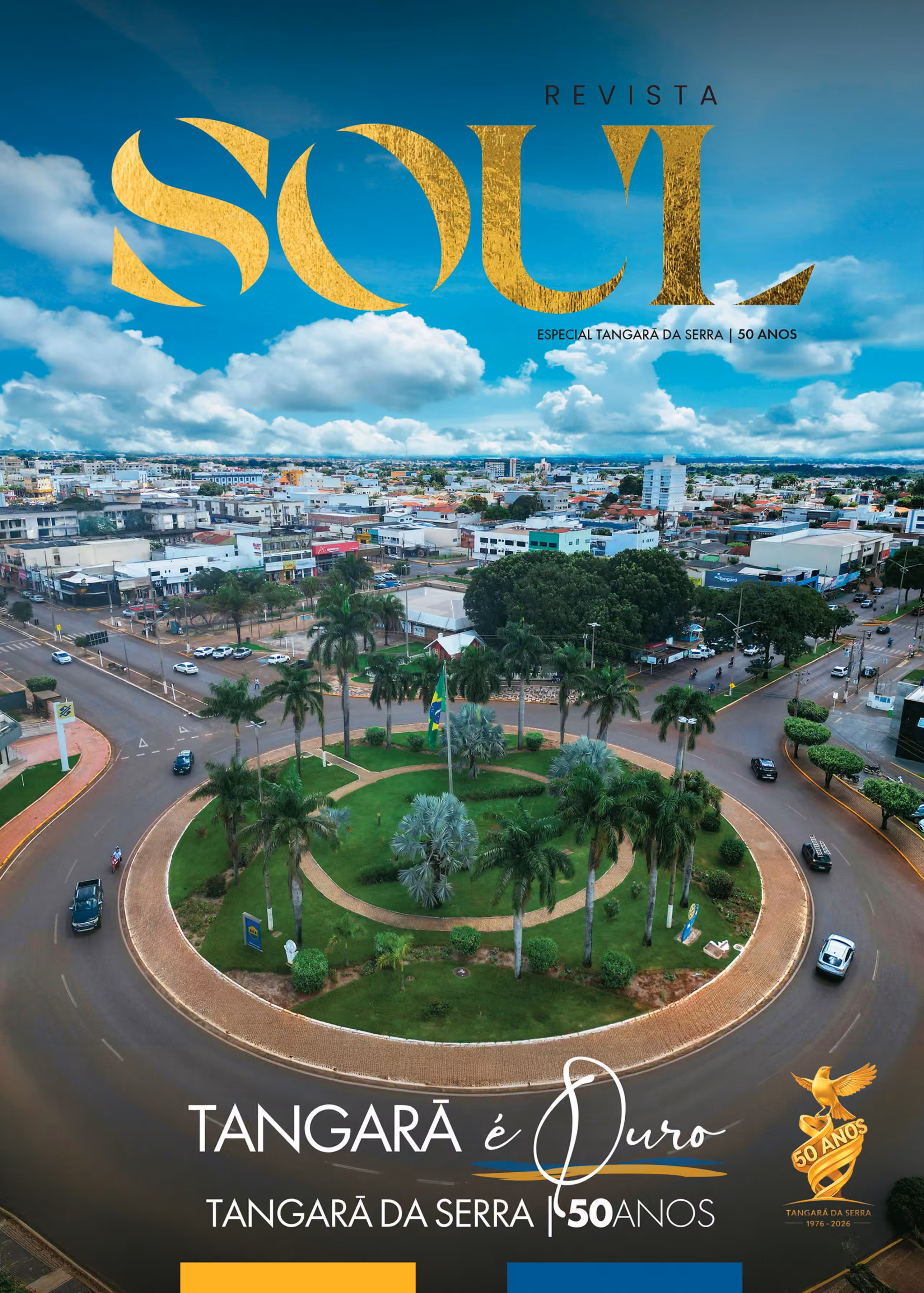 Capa da edição especial Tangará é Ouro — Tangará da Serra 50 anos